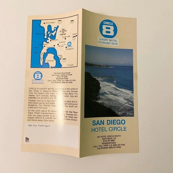 Vintage Lot of 6  San Diego Brochures Park Zoo Hotel Museum Pamphlets - Picture 4 of 16